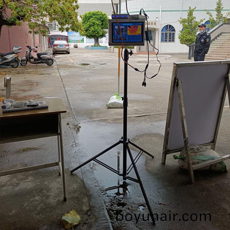 汕尾(wei)開放大(da)學學校(xiao)門(men)口(kou)安裝熱成(cheng)像測(ce)溫儀項(xiang)目