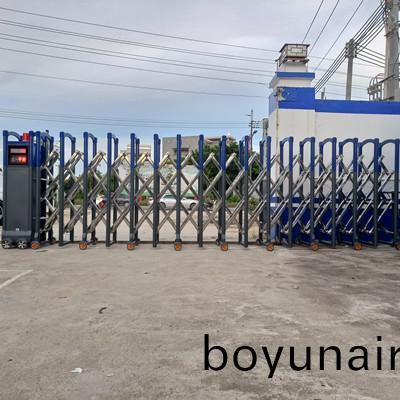 304#不(bu)鏽(xiu)鋼高(gao)溫烤(kao)漆電(dian)動伸(shen)縮門(men)